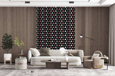 Behang - Fotobehang Jongens - Design - Driehoek - Breedte 200 cm x hoogte 300 cm