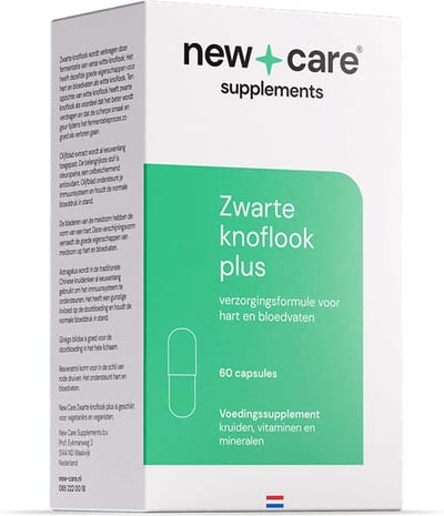 New Care Zwarte knoflook plus - Hart & bloedvaten - 60 capsules - vegan