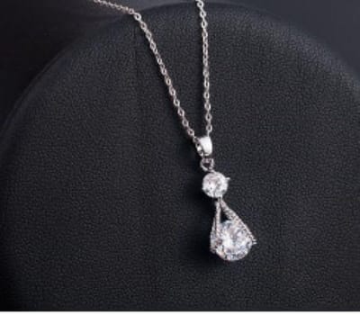 Ketting met hanger zirkoon (644)
