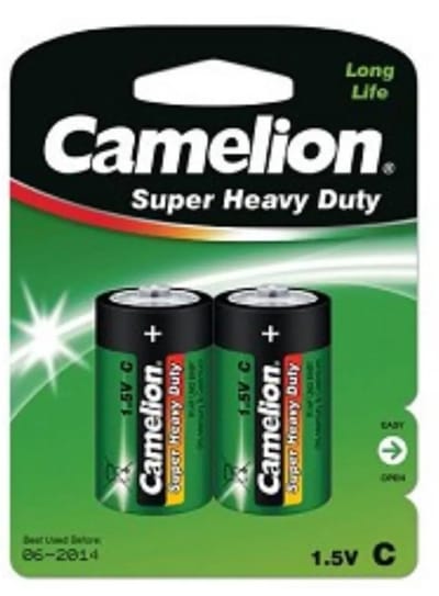 Camelion C R14P 1.5V Batterijen – Baby / UM2 Formaat – Zink-Koolstof – 2 Stuks