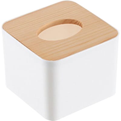 Distributeur de serviettes en papier, boîte à mouchoirs en bois, porte-couvercle, comptoirs de salle de bains, boîte à mouchoirs de toilette, maison type 2 Square
