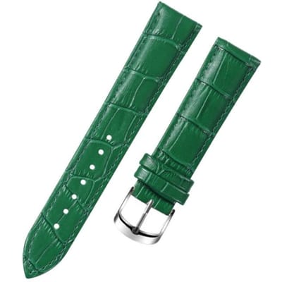 8 10 12 14 15 16 17 18 19 20 mm bracelet de montre en cuir véritable montre ceinture bracelet montres bande femme rouge blanc noir 20mm vert