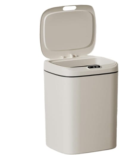 Slimme Sensor Prullenbak - Automatische Vuilnisbak - Contactloos Afval Beheer - Hygiënisch en Stijlvol - 12 Liter - Wit