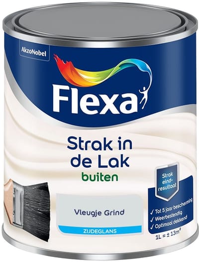 Flexa - Strak In De Lak Buitenlak Zijdeglans - Vleugje Grind - Mengverf - 1 L