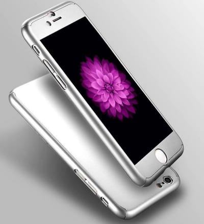 360 bescherming harde hoes + gehard glas voor iPhone 6 Geld
