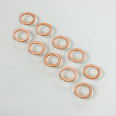 Joint plat cuivre de vis de vidange 8x12x1mm pour scooter Piaggio 485703 0003975