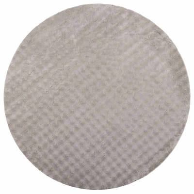 vidaXL - Vloerkleden - Rond - SIROLO - Zand - Ø - 120 - CM - Polyester