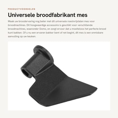 Dailygoods- Broodfabrikant - Roestvrij Stalen Palet - Universeel - Duurzaam - Lichtgewicht - Gemakkelijk te Reinigen - Afmetingen 65x38mm - Broodmachine