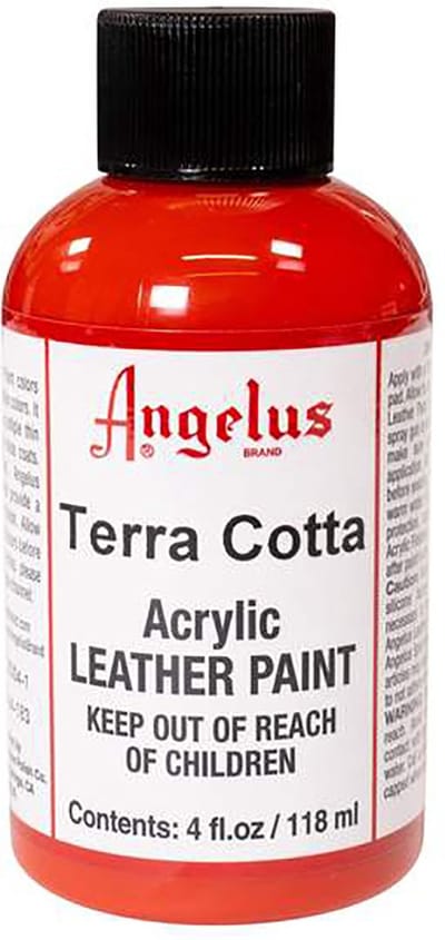 Angelus Leather Acrylic Paint - textielverf voor leren stoffen - acrylbasis - Terracotta - 118ml