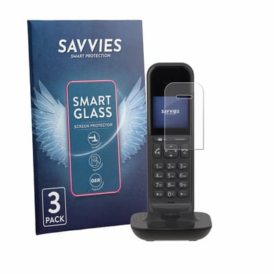 3 Stuks Savvies Screenprotector - geschikt voor Gigaset CL390 - beschermfolie glas transparant