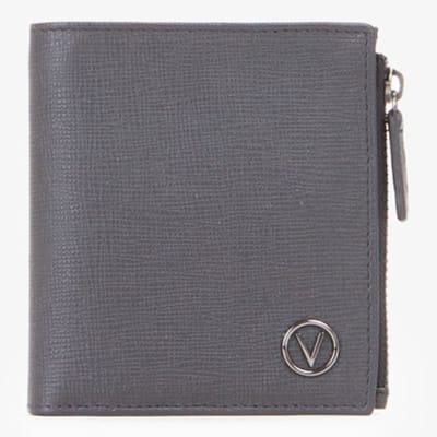 VALENTINO Leren Portemonnee Plama Wallet Nero Zwart