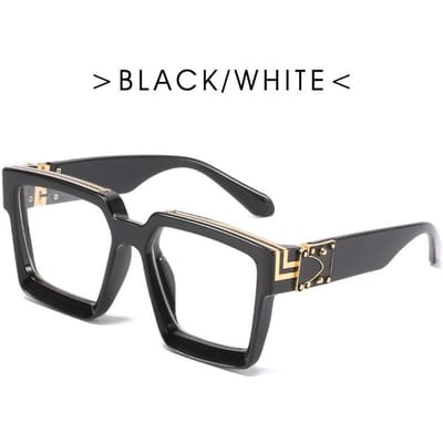 Man Merk Designer Vintage Vierkante Zonnebril Retro Zwart Spiegelglas Buiten Reizen Mode Oculos De Sol