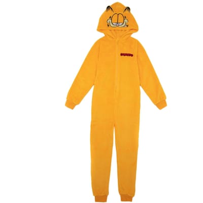 Garfield kinder-/kindernieuwigheid alles-in-één nachtkleding 11-12 geel/zwart