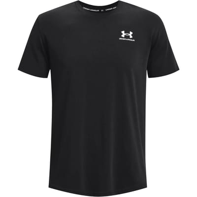 Under Armour T-Shirt UA Heavyweight Kurzarm-Oberteil mit aufgesticktem Logo Black-XL