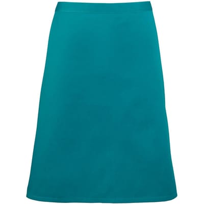 Premier Unisex Volwassenencollectie Halflang Taille Schort (Teal)