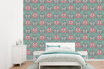 Behang - Fotobehang Patronen - Tribal - Retro - Breedte 360 cm x hoogte 260 cm