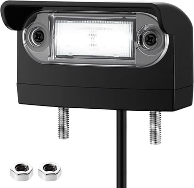 Led Kentekenverlichting - Aanhanger Verlichting - Veilig Rijden - E-Keurmerk Certificering - 9.2 x 8.4 x 7.2 - Zwart