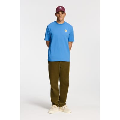 Shiwi Finn Relaxed Fit Unwind Text T-shirt Blue Fields Größe: M | Bedruckte T-Shirts Outlet | Herren | Blau