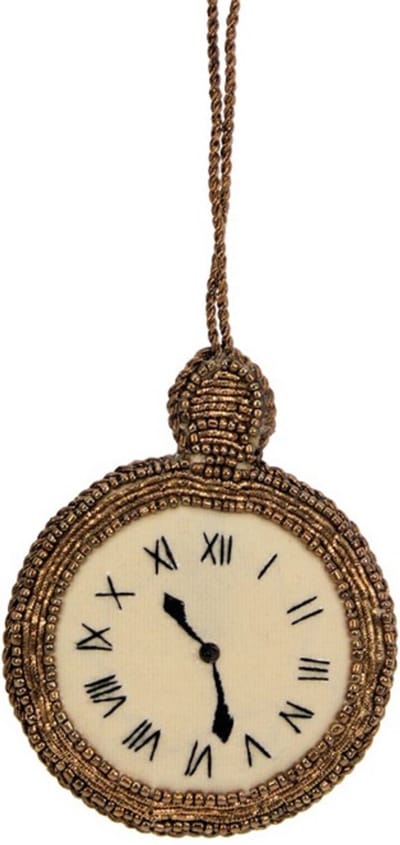 Zakhorloge ornament 7,8x1x9,5cm