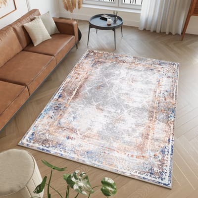 Tapiso Victoria Vloerkleed Laagpolig Antislip Kleurrijk Tapijt Maat- 80x150