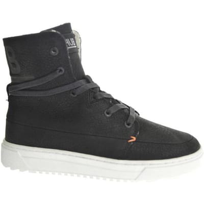 HUB Chess 3.0 Hoge sneakers - Leren Sneaker - Dames - Zwart - Maat 39