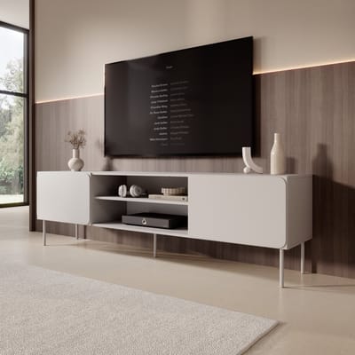 Meubella - Rovik - TV-Meubel - Beige - 200x40x58 cm