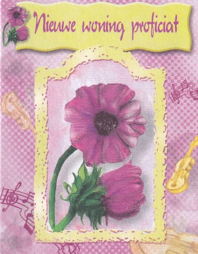 Bloemenkaartjes - 25 Stuks - Mini Kaartjes - 5 x 6,5 cm - Bloemist - Kadootjes - Nieuwe woning proficiat - JK-267