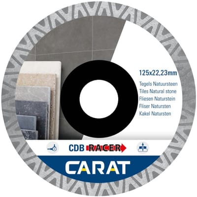 Carat CDB RACER Diamantschijf natuursteen/tegels 125x22,23mm - CDBM125300