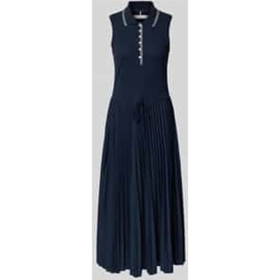 Tommy Hilfiger 1985 Pleated Polo Dress Dark Night Navy Taglia: M | Maxi abiti Outlet | Donna | Nero