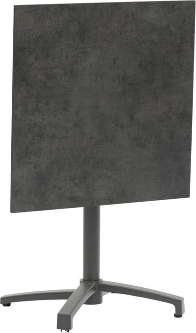 Inklapbare terrastafel Gent 70x70cm | Black & Grey