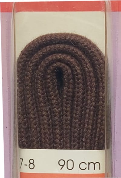 Ronilux Veter - Donker Bruin - Rond - Koord Veters - Lengte 90 cm - Dikte 3,5 mm - Schoenveter