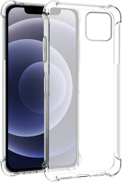iPhone 12 Mini hoesje transparant siliconen backcover shockproof