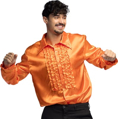 Boland - Shirt Party oranje (L) - Volwassenen - Danser/danseres - Koningsdag - Holland - Supporter - Disco