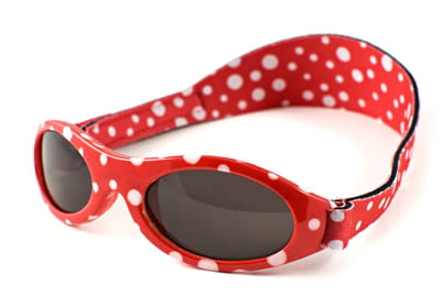 Banz - UV-beschermende zonnebril voor kinderen - Bubzee - Rood gestipt - maat Onesize (2-5yrs)