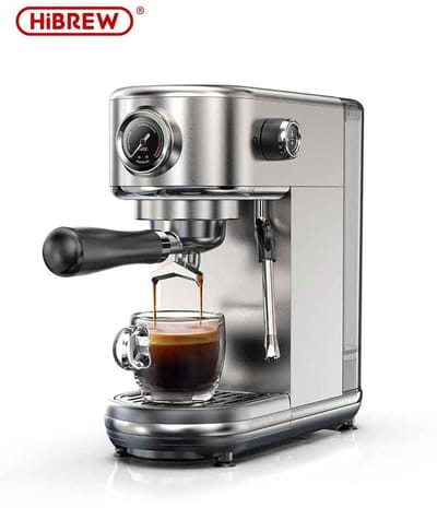 Casa Living Espressomachine - 20 Bar Semi-Automatisch - Instelbare Temperatuur - RVS Behuizing - 51 mm Portafilter - Zilver