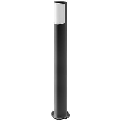 LED Tuinverlichting - Staande Buitenlamp - Kingtron Tarin - 7W - Warm Wit 3000K - Mat Antraciet - Rond - Aluminium - 80cm