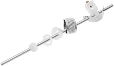 Dailygoody - Excentrische Staaf - Afvoerset Wastafel - Huishoudelijke Hardware - 18 cm - Plastic en Metaal - Geschikt voor Afvoermontage - Zilver en Wit