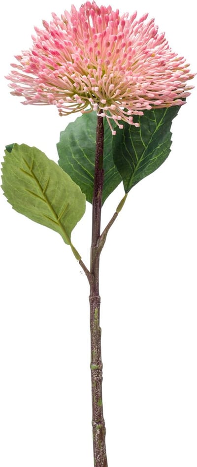 Emerald - Kunstbloem Vetkruid 43cm roze - Kunstplant voor binnen