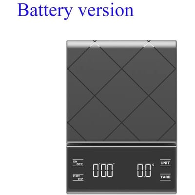 3kg/0.1g Koffieweegschaal met Timer Keukengereedschap Digitale Multifunctionele Weegschaal Pour Over Drip Espresso Weegschaal LCD-display