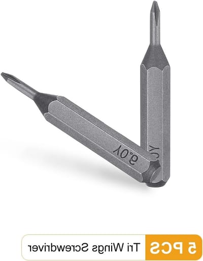 Set van 5 Y-vormige schroevendraaierbits met magnetische kop, 28 mm lengte, S2 staal voor accu schroevendraaier