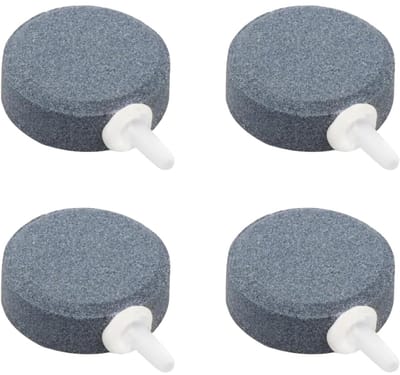 EXCITAT 4 stuks Aquariumbeluchtingsstenen - Zuurstofdiffusers - Verhoog het zuurstofgehalte - Aquariumzuurstofstenen - Geschikt voor luchtpompen, aquaria, emmers en vijvers