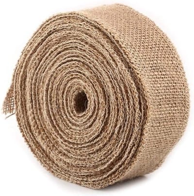 Jute Touw voor DIY Projecten - 10m Jute Lint voor Tafel- en Bruiloftdecoratie (5cm)