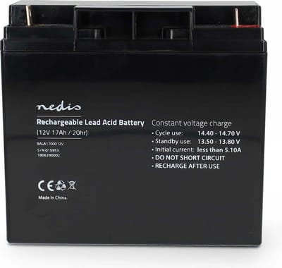 Nedis BALA1700012V - UPS battery - Lead Acid - 17000 mAh