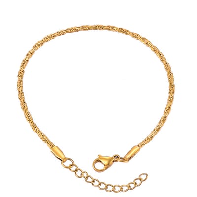 Elegante shiny armband - goud - LMPiercings