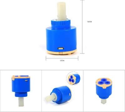 Dailygoods- Kraan Praktische Keramische Cartridge - Vervangende Schijfcartridge - Waterbesparend - Hoogwaardig PP-kunststof - 35 mm/40 mm - Duurzaam - Mengkraan