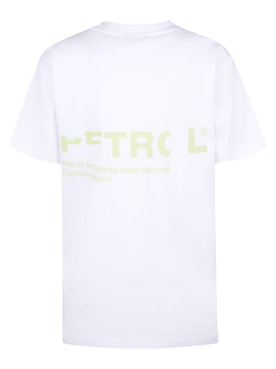 Petrol Industries - Jongens Backprint T-shirt Bayleaf - Wit - Maat 104