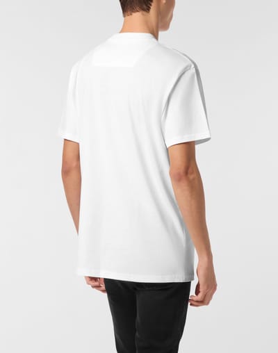 Ronde Hals T-shirt Glimlach