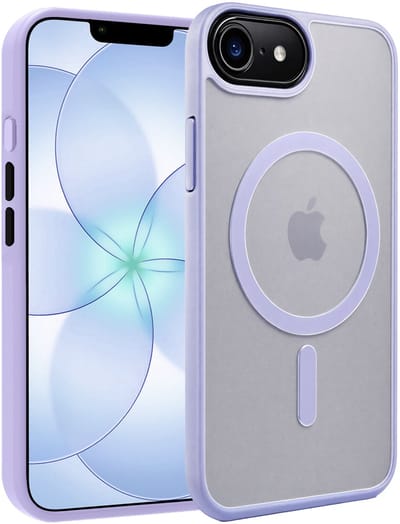 Hoesje - Geschikt voor Apple iPhone 17e - Magsafe Compatible - Sterk & Shockproof - Back Cover - Telefoon Hoes Shockproof - Shock Proof Case - Telefoonhoes - Lila