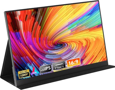 MKSS® Portable Monitor - Draagbare Scherm - Gaming - Full HD - Zwart