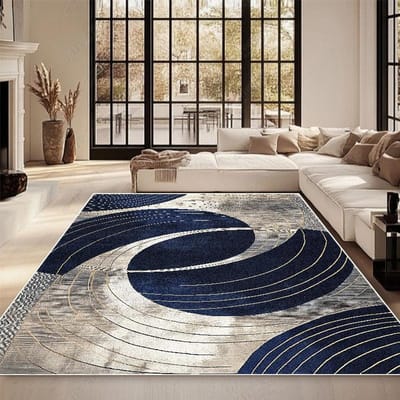 Moderne Decoratie Woonkamer Tapijt Mode Geometrisch Design Grote Kleden Slaapkamer Antislip Kleed Hal Sofa Zijde Pluche Vloermatten 100*160cm